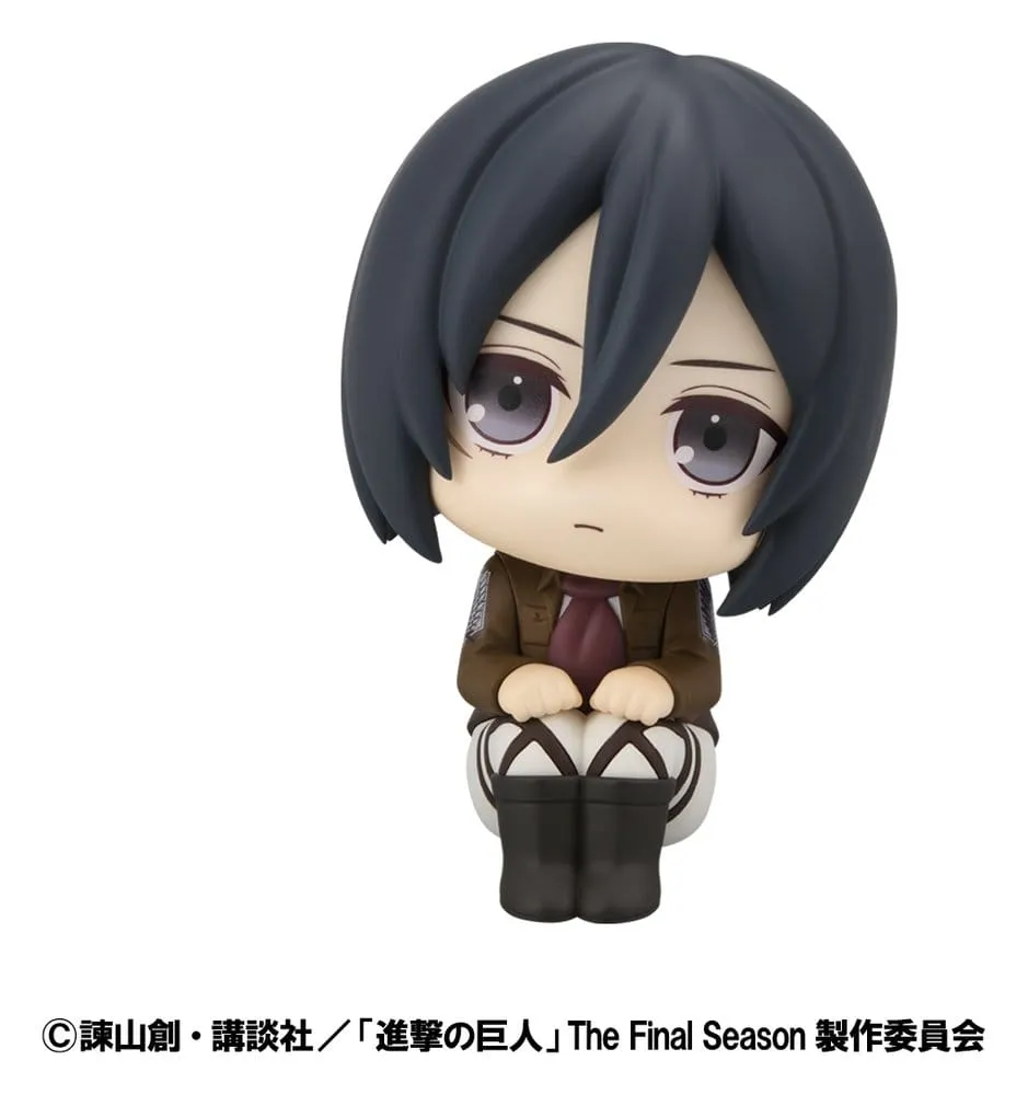 Attack on Titan Look Up PVC Statues Levi Cleaning up Ver. & Mikasa Ackerman (with gift) 11 cm